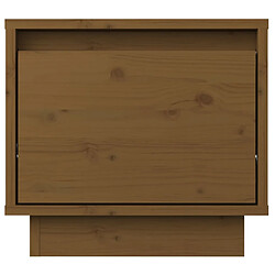 Avis vidaXL Table de chevet Marron miel 35x34x32 cm Bois de pin solide