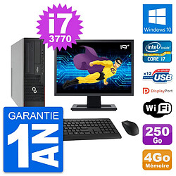 PC Fujitsu E910 DT Ecran 19" Intel i7-3770 RAM 4Go Disque 250Go Windows 10 Wifi · Occasion 