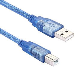 Wewoo Câble bleu USB 2.0 AM vers BM classique, avec 2 conducteurs, Longueur: 5 m