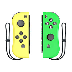 Chrono Joypad sans fil pour commutateur, manette sans fil Joypad (L-R) Compatible avec la manette de jeu de la télécommande pour commutateur de console(jaune vert )