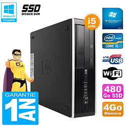 PC HP Compaq Pro 6300 SFF I5-2400 RAM 4Go Disque 480Go SSD Graveur DVD Wifi W7 · Occasion 