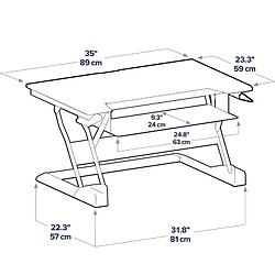 Support de table d'écran Ergotron WorkFit-T