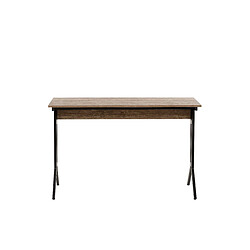 Acheter Beliani Bureau effet bois foncé 120 x 48 cm CREEK