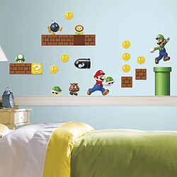 Roommates 45 Stickers Mario Bros Nintendo