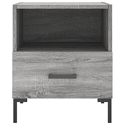 Avis vidaXL Table de chevet gris béton 40x35x47,5 cm bois d’ingénierie