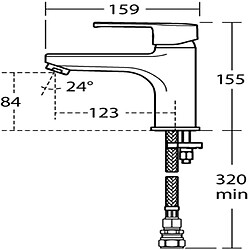 Ideal Standard B2137AA Calista Single Lever Bath Filler Robinet de baignoire, Chrome