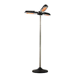 Parasol chauffant d'extérieur électrique Bari 3 Têtes - FAVEX - 2000 W - Adaptable sur mât de 25 à 60 mm