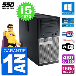 PC Tour Dell 7020 Intel Core i5-4570 RAM 16Go SSD 480Go Windows 10 Wifi · Occasion 