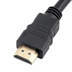 Acheter Zgeer Prise HDMI 1 mâle vers Double HDMI 2 femelle Y adaptateur de câble de répartiteur LCD LED HD TV