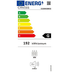Cave à vin service 203 bouteilles noir - C2200GBEG - CAVISS