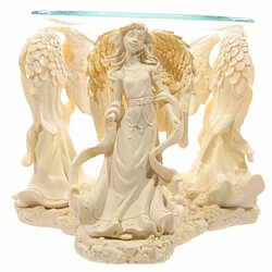 Atma Brûleur a huile - Figurine d'ange - 12cm - Creme 