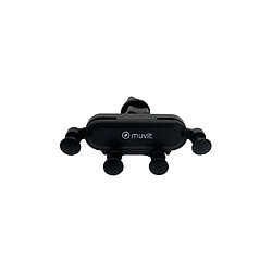 Muvit Support Voiture Universel Gravity Rotatif à 360° Fixation sur Grille d'aération Noir 