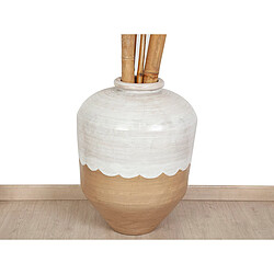 Vase Alexandra House Living Marron Beige Terre cuite 48 x 60 x 48 cm