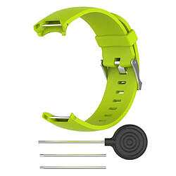 Avis Wewoo Bracelet pour montre connectée Smartwatch avec en silicone Garmin Approach S3 vert