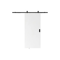 Avis Vente-Unique Porte coulissante avec système en applique - H205 x L93 cm - MDF + PVC Blanc - VARIN II