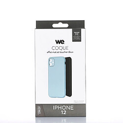 Avis WE Coque de protection GLASS APPLE IPHONE 12 Gris: Effet vernis contour mat anti-chocs anti-rayures - rigide