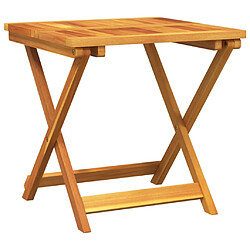 vidaXL Table pliable de jardin 50x50x50 cm bois d'acacia solide