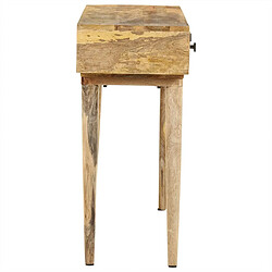 Avis vidaXL Table console 115x35x76 cm Bois de manguier massif