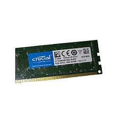 8Go RAM Crucial CT102464BD186B.M16FP PC3L-14900U DIMM DDR3 1866Mhz 1.35v CL13 - Occasion