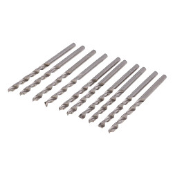 Haute vitesse acier hss foret queue droite foret hélicoïdal mis 3.0mm 10 pcs