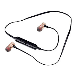 Wewoo Casque Bluetooth Sport or pour iPhone 6 & 6 Plus, bord Samsung Galaxy S6 / S6, HTC, Lenovo et autres téléphones mobiles Écouteur Stéréo Sans Fil Sport,