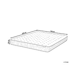 Avis Beliani Matelas à ressorts ensachés équilibré 180 x 200 cm DREAM