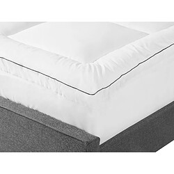 Beliani Coton ciré Surmatelas 160 x 200 cm Tailles Différentes 