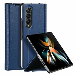 Riffi Étui livre magnétique série Dux Ducis Bril pour Samsung Galaxy Z Fold 4 F936B Bleu 