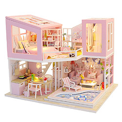 Acheter Maison de Poupée Miniature Bricolage Maison Miniature en Kit avec Lumière LED