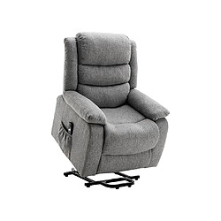 Vente-Unique Fauteuil releveur électrique en tissu gris clair NADINE pas cher