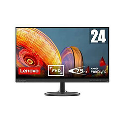 Lenovo C24-25 - Moniteur Full HD 23,8 -1920x1080p - 16 : 9 - 75 Hz - 4 ms - VGA + HDMI - 3 côtés sans bordure 