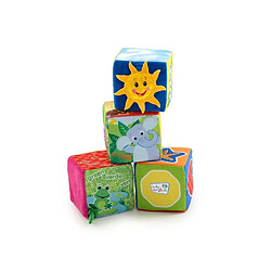 BABY EINSTEIN Cubes en tissu Explore & Discover Soft Blocks - Multicolore 