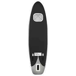 Avis vidaXL Ensemble de planche SUP gonflable noir 360x81x10 cm