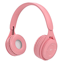 Yonis Qualité Son Hifi Casque Bluetooth Macaron Autonomie Longue Durée Compatible Tous Appareils + SD 16Go Qualité Sonore Hifi Casque Bluetooth Macaron Autonomie Longue Durée Support Appels Micro SD AUX 3.5mm + SD 16Go Rose YONIS