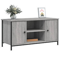 Avis Maison Chic Meuble TV scandinave gris - Banc TV pour salon Sonoma 100x40x50 cm Bois d'ingénierie -MN40905