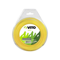 VITO Fil nylon rond pour débroussailleuse - longueur 15m - diamètre 2.4mm