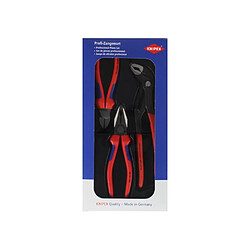 KNIPEX - Jeu de pinces + 1x Pince combinée + 1x Coupeur latéral + 1x clé à pipe ( paquet best-seller 00 20 09 V01 )