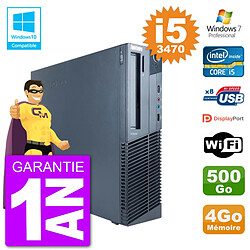 PC Lenovo ThinkCentre M82 SFF i5-3470 RAM 4Go Disque 500Go Graveur DVD Wifi W7 · Occasion 