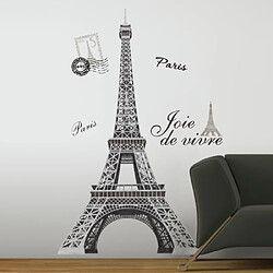 Mon Beau Tapis Stickers TOUR EIFFEL Géant Repositionnables (142x83cm)