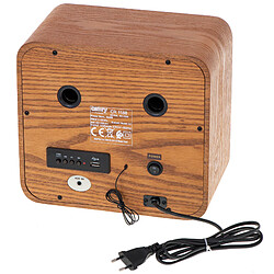 Radio Rétro AM / FM, Bluetooth, Tuner Manuel, Port USB, Boîtier en Bois Vintage, , Marron, Camry, CR1188 pas cher