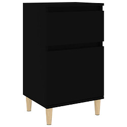 Maison Chic Table de chevet,Table de nuit,Table d'appoint pour salon noir 40x35x70 cm -MN28342