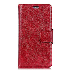 Etui en PU se scinder rouge pour Huawei Honor 10 Lite