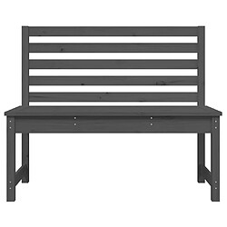 Acheter Maison Chic Banc de jardin | Banquette de jardin | Chaise Relax gris 109 cm bois massif de pin -MN73215