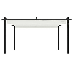 Avis Maison Chic Tonnelle | Pergola de jardin avec toit rétractable 4x3 m Crème -GKD66357