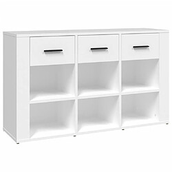 Maison Chic Buffet,Meuble de Rangement,commode pour salon,Cuisine Blanc 100x30x59,5 cm Bois d'ingénierie -MN52302