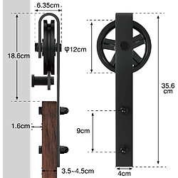 Avis Quincaillerie Kit de Rail Porte Coulissante - 2.3M/7.5FT