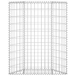 Avis Maison Chic Jardinière,Lit surélevé - Bac à fleurs - pot de fleur à gabion en trapèze Acier galvanisé 80x20x100 cm -GKD69465