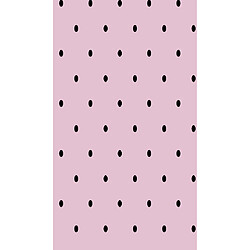 HOMEMANIA Tapis Imprimé Dot 1 - pour les enfants - Décoration de Maison - antidérapants - Pour Salon, séjour, chambre à coucher - Rose, noir en Polyester, Coton, 60 x 100 cm