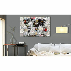 Paris Prix Tableau Imprimé Map - Banksy Inspiration 40 x 60 cm