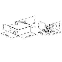 Avis Europe Automatisme Moteur enterré pour portail battant 230V 190W 35dB, Vantail 300KG 2M maxi, ouverture 40 cycles par jour, 1400t/min 110° E4000B